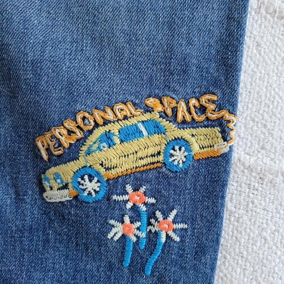 MOTHER Jean's Emboidered Patches Size 27 - Picture 6 of 12